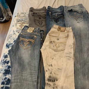***6 PAIR OF ROCK REVIVAL JEANS...WOW!***